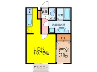 ヴィヴレモナリエの物件間取画像